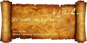 Örmény Lelle névjegykártya